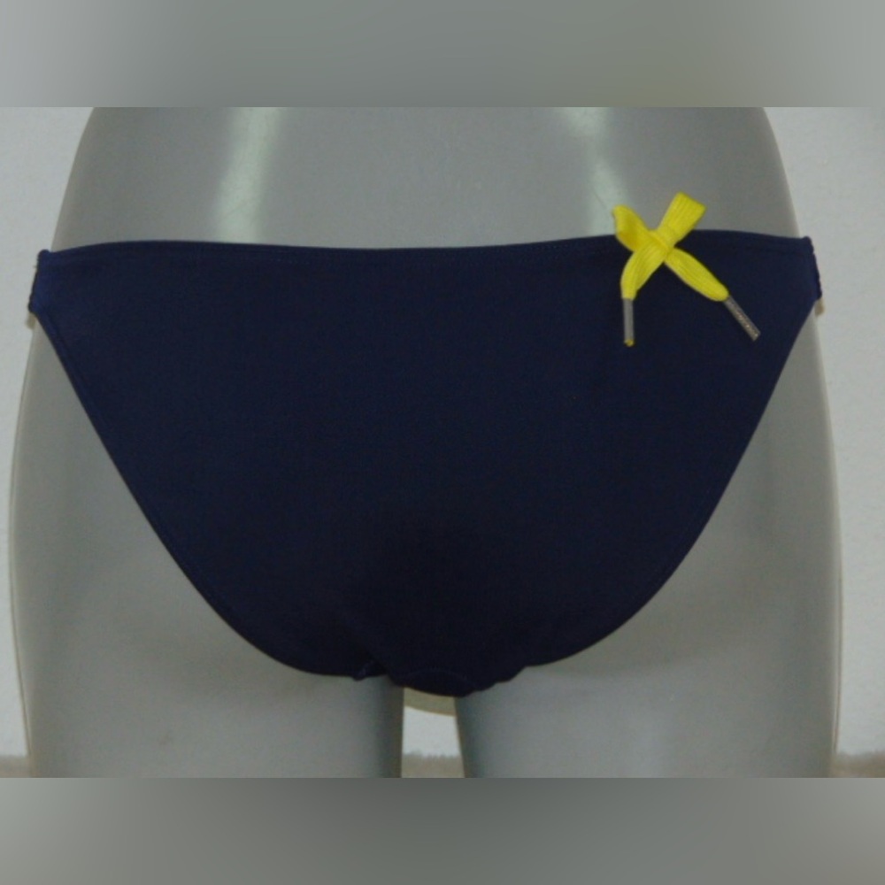 NWOT Women’s Navy Swim Bottom with Yellow Bow